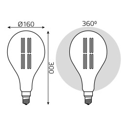 Светодиодная лампа Gauss 149802008