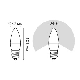 Светодиодная лампа Gauss 103102210