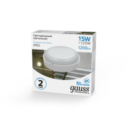 Пылевлагозащищенный светильник Gauss 126411315