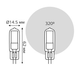 Светодиодная лампа Gauss 107807203