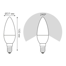 Светодиодная лампа Gauss 33127T