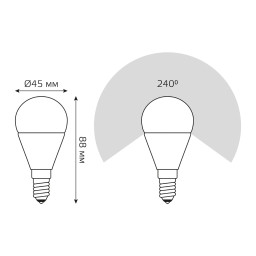 Светодиодная лампа Gauss 105101107-D