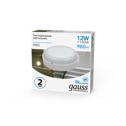 Пылевлагозащищенный светильник Gauss 126411312