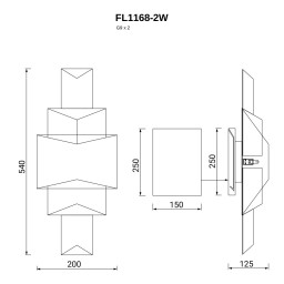 Бра Fluorite FL1168-2W