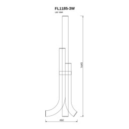 Торшер Fluorite FL1185-3W