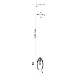 Подвесной светильник Fluorite FL1194-1PS