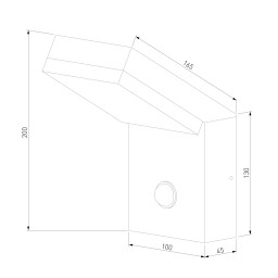 Светильник настенный Elektrostandard 1541 3000K Чёрный