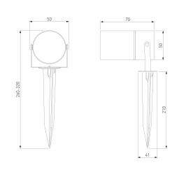 Прожектор Elektrostandard 043 FL LED 3000K черный