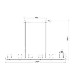 Подвесная люстра Mantra 9436
