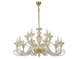 Подвесная люстра Newport 8620+5/C mat.soft gold clear
