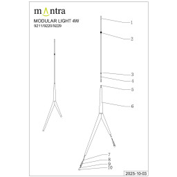 Подвесной светильник Mantra 9220