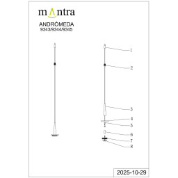 Подвесной светильник Mantra 9344