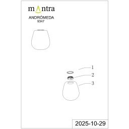 Плафон Mantra 9347