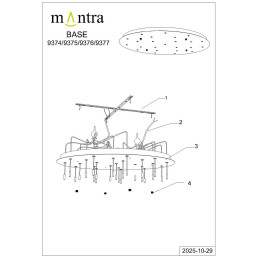 База накладная Mantra 9377
