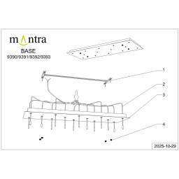 База накладная Mantra 9390