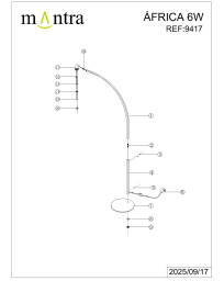 Торшер Mantra 9417
