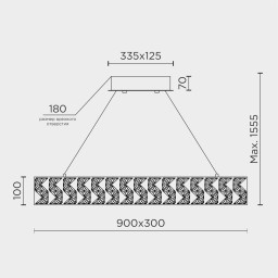 Подвесной светильник MODELUX ML.335.900.300 CR