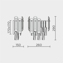 Бра MODELUX ML.7088.290 GD