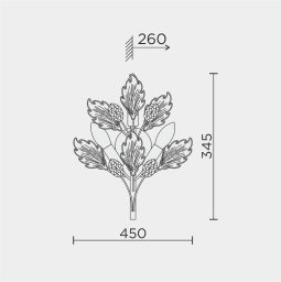 Бра MODELUX ML.6869.450 GD