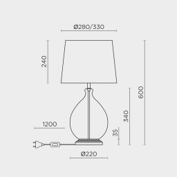 Настольная лампа MODELUX ML.6111.01TL BK