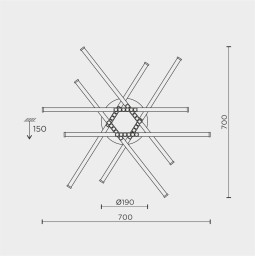 Накладной светильник MODELUX MDL.9374.600CL WH