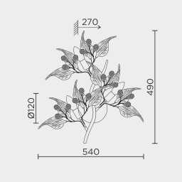 Бра MODELUX ML.6808.450P CR