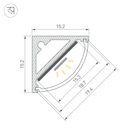 Профиль Arlight 061356