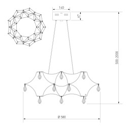 Подвесная люстра Bogate's 90401 LED