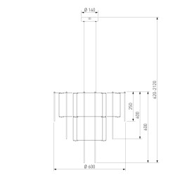 Подвесная люстра Bogate's 91102 LED