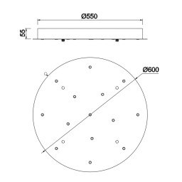 Подвесной светильник Mantra 9370+9235 (14L)