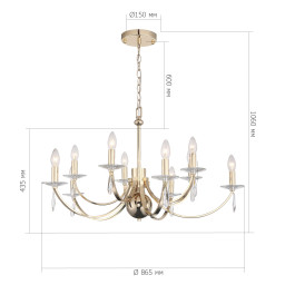 Подвесная люстра ST-Luce SL1405.203.10