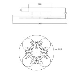 Накладная люстра Escada 10272/8LED