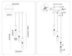 Каскадная люстра Ambrella Light LH53351