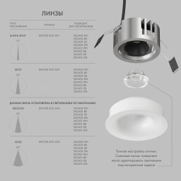 Встраиваемый светильник Denkirs DK2430-WH
