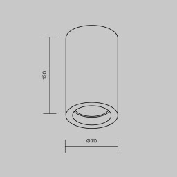 Накладной светильник Maytoni MOD461CL-01B1