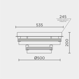 Накладной светильник MODELUX MDL.1057.530CL WH