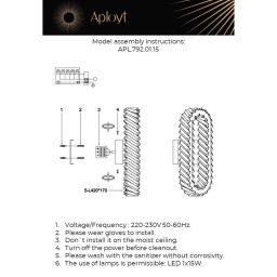 Бра APLOYT APL.792.01.15