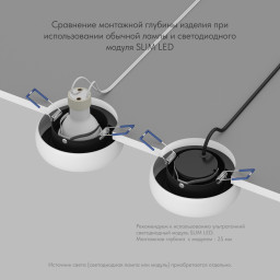 Встраиваемый светильник Denkirs DK2045-WB