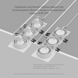 Встраиваемый светильник Denkirs DK3023-WH