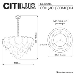Подвесная люстра Citilux CL305180