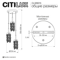 Подвесной светильник Citilux CL326013