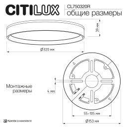 Накладной светильник Citilux CL750320R