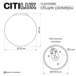 Накладной светильник Citilux CL941D25B5