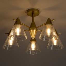 Люстра на штанге Freya FR5588CL-05BZ