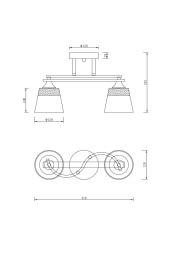 Люстра на штанге Freya FR5156PL-02WG