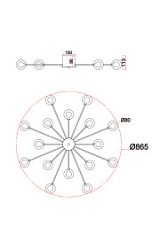 Накладная люстра Freya FR5242CL-16W