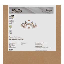 Люстра на штанге Freya FR5560PL-07GB