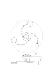 Накладная люстра Freya FR6048CL-L6B
