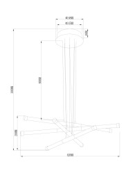Подвесная люстра Freya FR6098PL-L64BZ