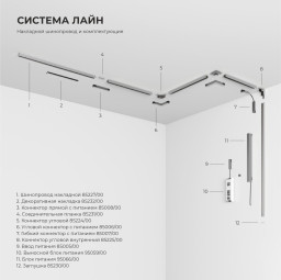 Светильник на шине Elektrostandard 85526/01_никель 3000K